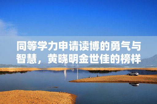 同等学力申请读博的勇气与智慧，黄晓明金世佳的榜样力量