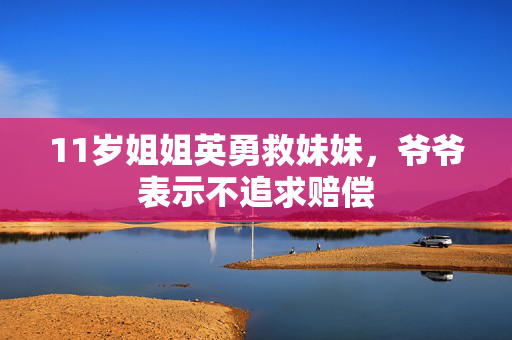 11岁姐姐英勇救妹妹，爷爷表示不追求赔偿