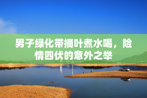 男子绿化带摘叶煮水喝，险情四伏的意外之举