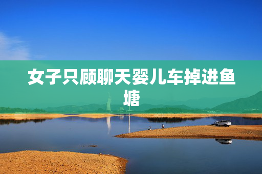女子只顾聊天婴儿车掉进鱼塘