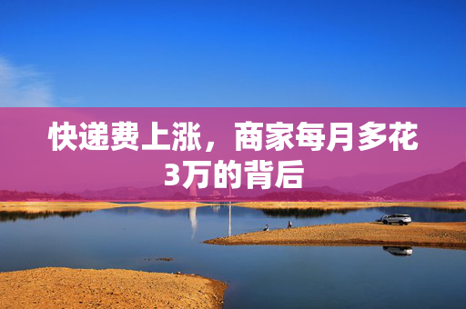 快递费上涨，商家每月多花3万的背后