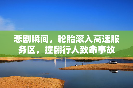 悲剧瞬间，轮胎滚入高速服务区，撞翻行人致命事故