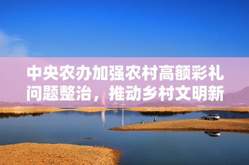 中央农办加强农村高额彩礼问题整治，推动乡村文明新风尚