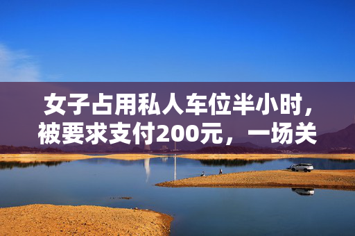 女子占用私人车位半小时，被要求支付200元，一场关于规则与尊重的讨论
