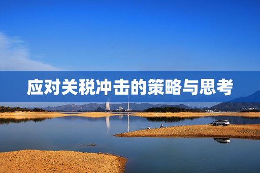 应对关税冲击的策略与思考