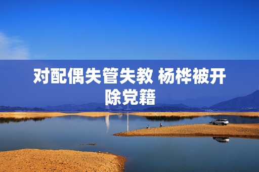 对配偶失管失教 杨桦被开除党籍