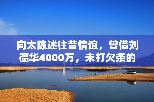 向太陈述往昔情谊，曾借刘德华4000万，未打欠条的深厚交情