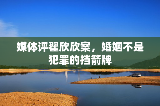 媒体评翟欣欣案，婚姻不是犯罪的挡箭牌
