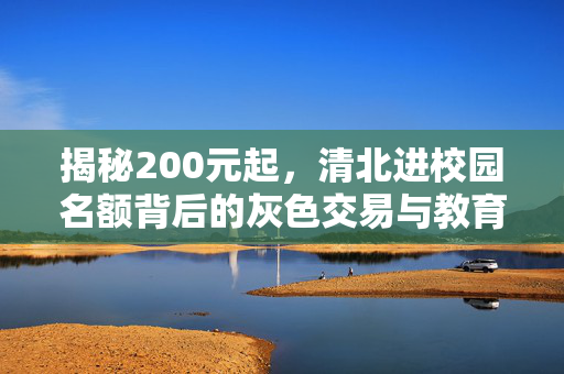 揭秘200元起，清北进校园名额背后的灰色交易与教育公平的拷问