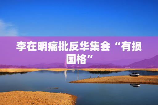 李在明痛批反华集会“有损国格”