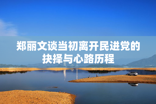 郑丽文谈当初离开民进党的抉择与心路历程